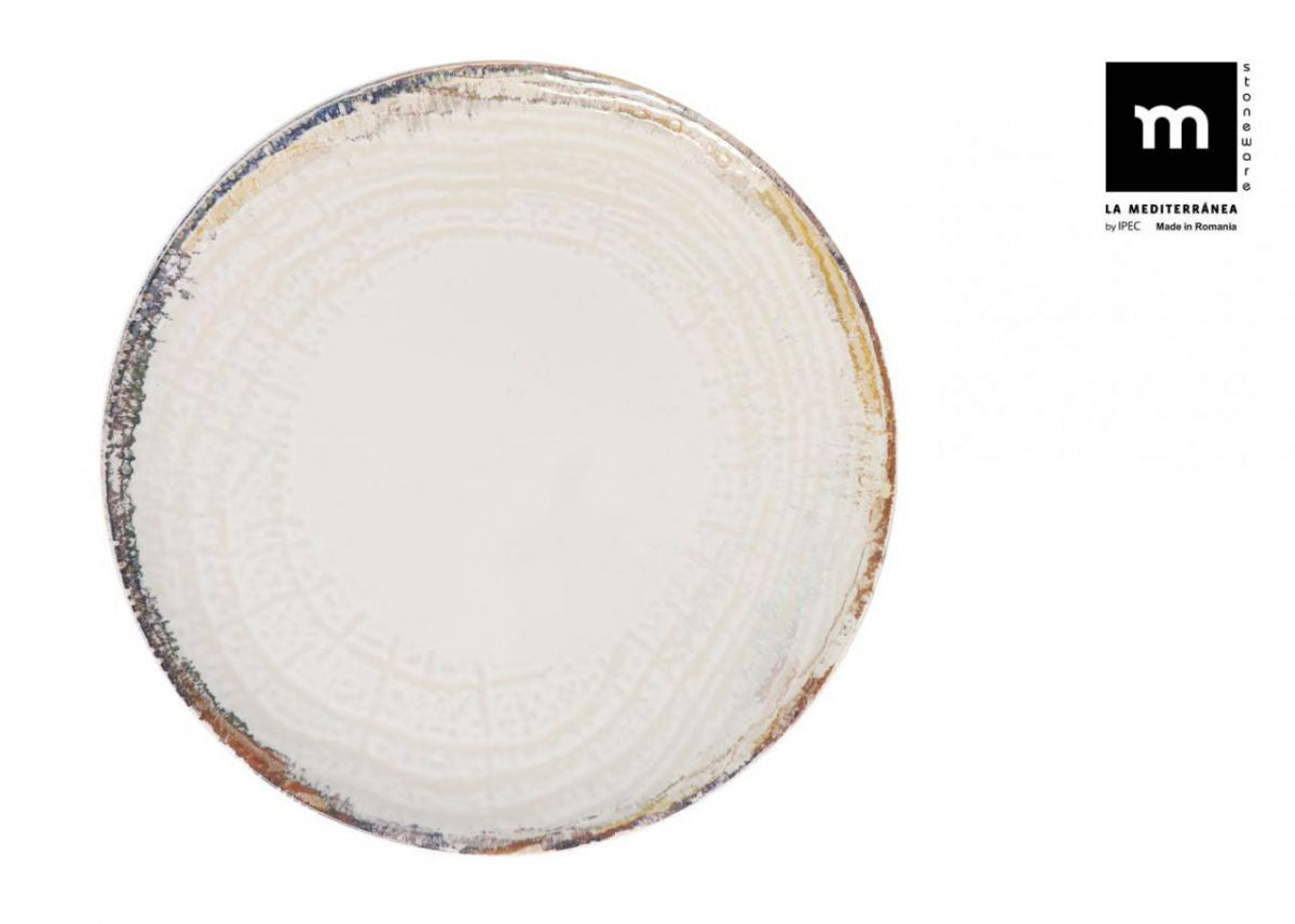 Кръгло плато LA MEDITERRANEA Albus, 33 cm, порцелан