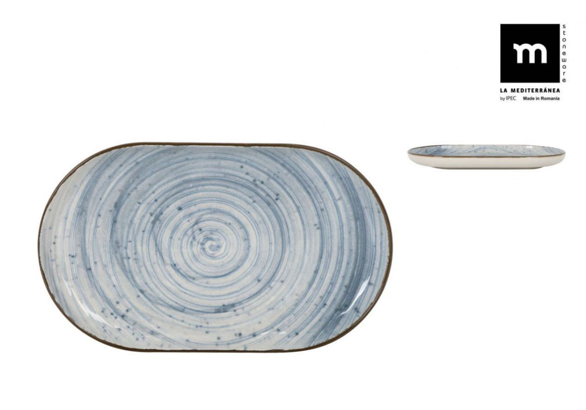 Плато овал LA MEDITERRANEA Swirl, Порцелан