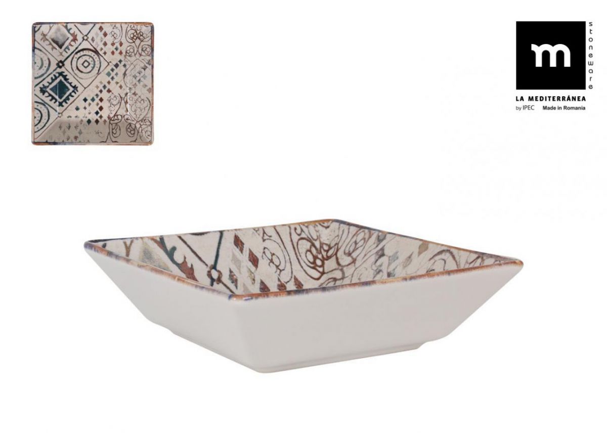 Дълбока купа LA MEDITERRANEA Grecia, 18x18 cm, порцелан