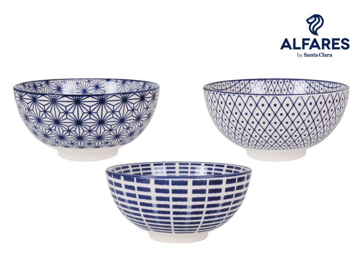 Сет купи Santa Clara Masako, 16x8 cm, порцелан, 6бр