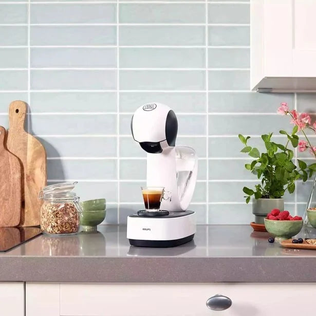 Кафемашина Krups Infinissima KP170131, 1500 W, 15 бара, Функция eco, Резервоар 1.2 л, Бял