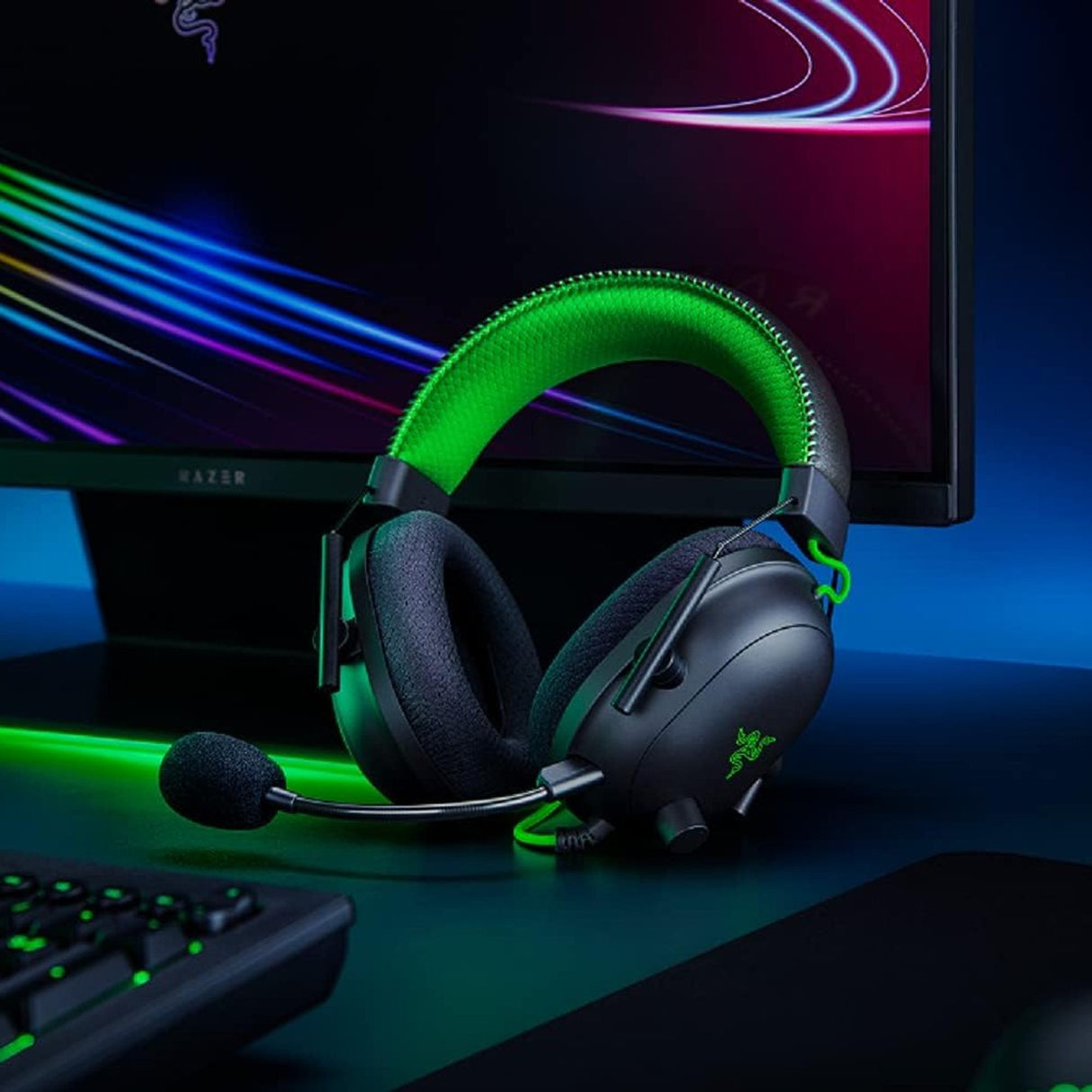 Геймърски слушалки Razer BlackSharkV2 SE + USB SoundCard, Черен