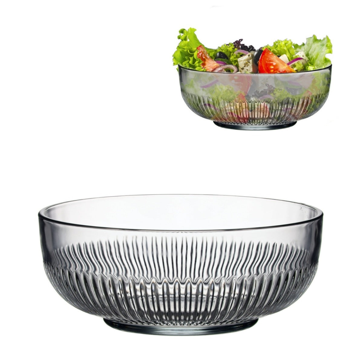 Стъклна купа за салата LAV Tokyo, 880 мл, 2 бр