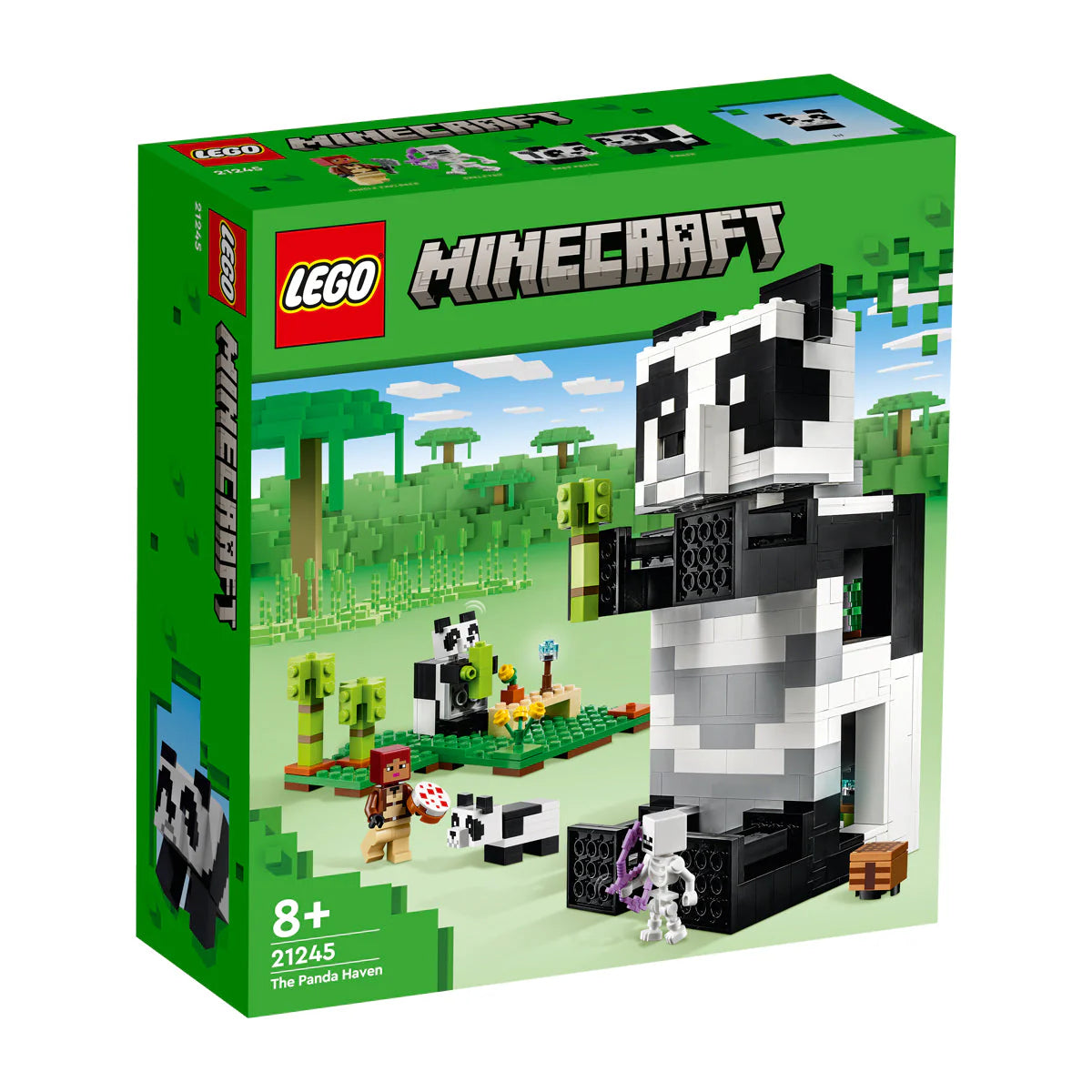 LEGO® Minecraft - Убежище на мечките панда 21245, 553 части