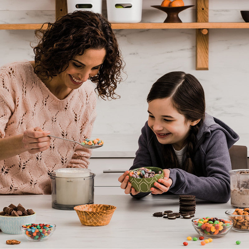 Уред за сладолед NINJA NC300EU, Сладолед, Gelato, Milkshake, Sorbet, Smoothie, 7 програми, Черен/Сребрист