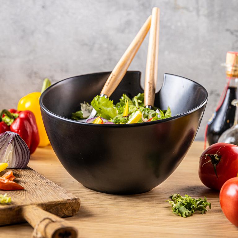 Комплект купа и 2 прибора за салата Klausberg, Керамика