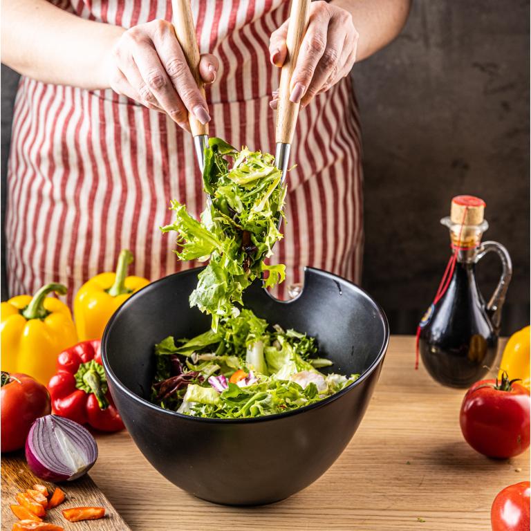 Комплект купа и 2 прибора за салата Klausberg, Керамика