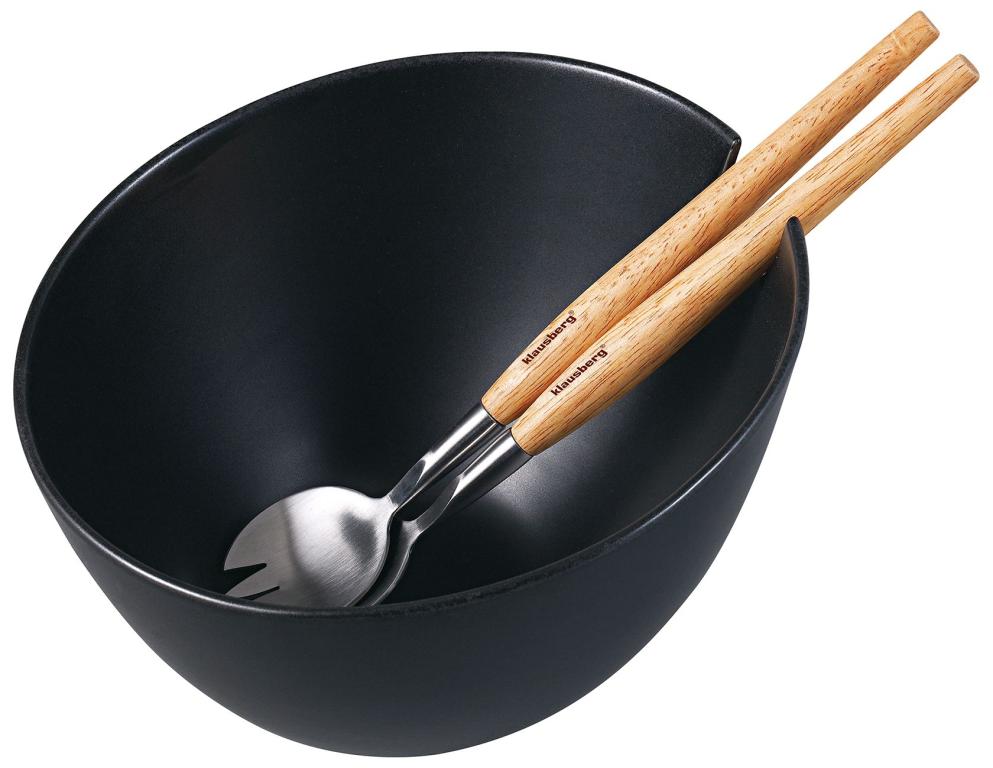 Комплект купа и 2 прибора за салата Klausberg, Керамика