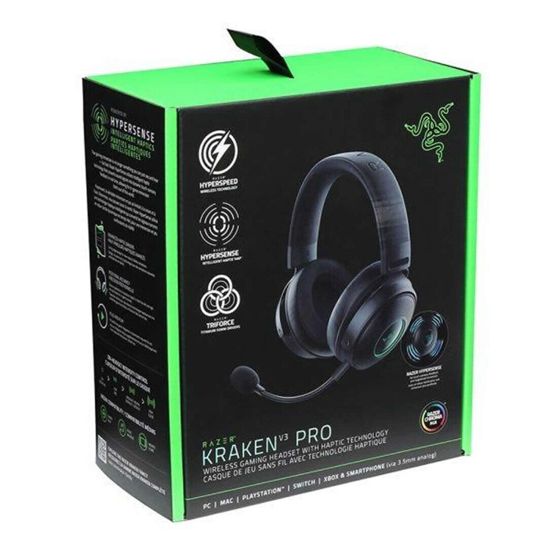 Геймърски слушалки Razer Kraken V3 Pro, Черен