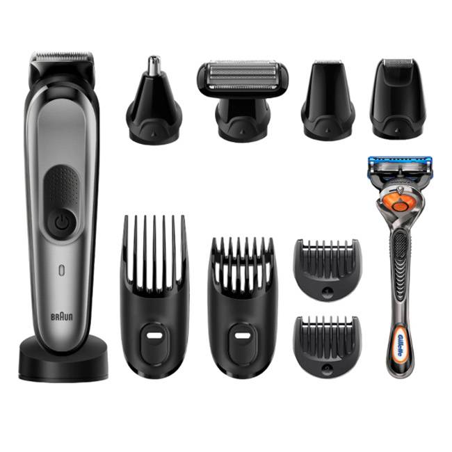 Тример за лице Braun Precision PT5010, Миещ се, Черен