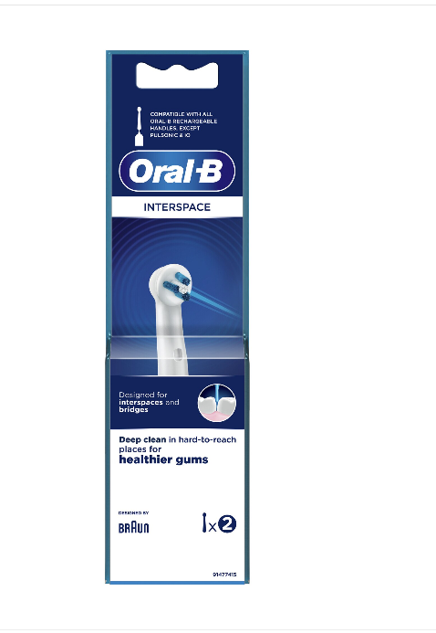 Накрайник за електрическа четка Oral-B Interspace IP17-2, 2 бр