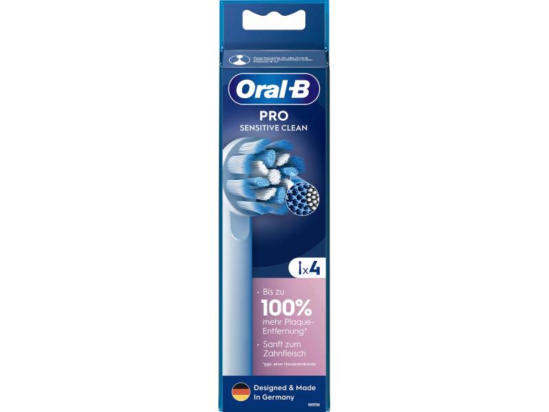 Накрайник за електрическа четка Oral-B 860809, За Oral-B Pro Sensitive Clean, 4 бр.