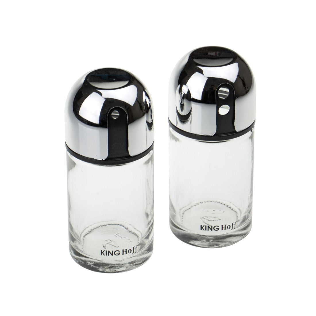 Комплект 2 съда за сол и черен пипер KingHoff 1644 11.2x5.8x12.7 см, Капацитет 100 грама