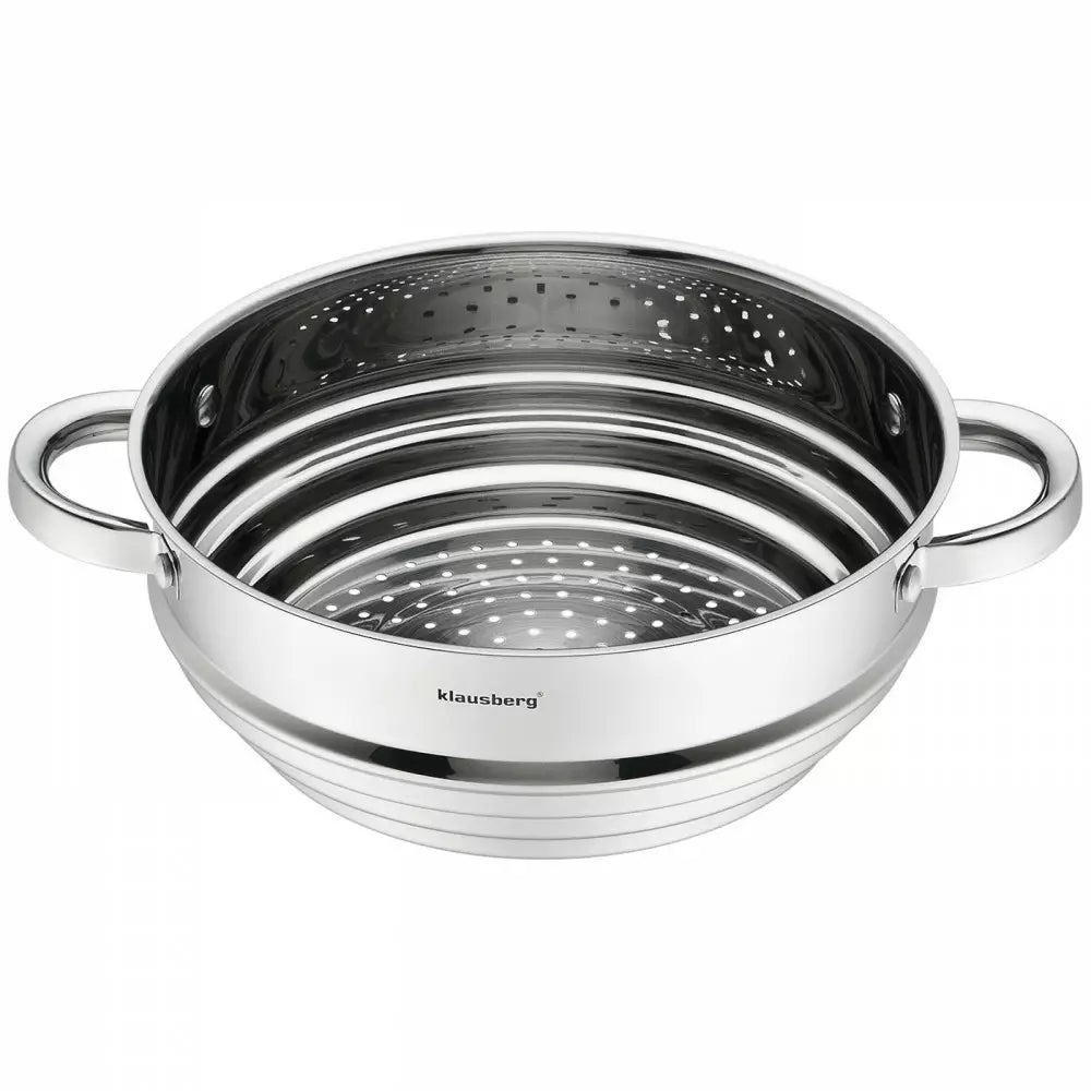Приставка за готвене на пара Klausberg 7587, За съдове 20-22-24 см, Инокс