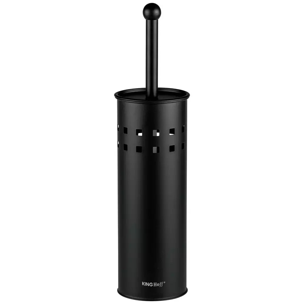 Четка за тоалетна KingHoff 1812, 39.5см, Черна стомана
