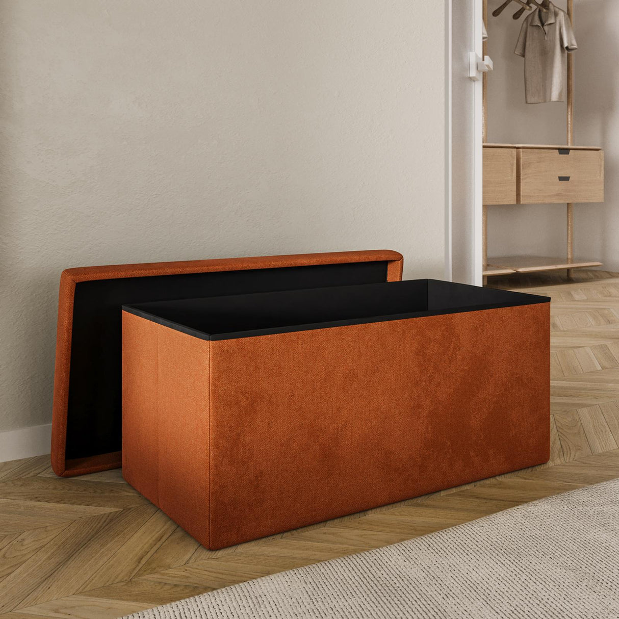 Пейка със съхранение atmosphera Lilou, 76x38x38 cm, Сгъваема