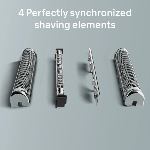 Самобръсначка Braun Series 8 8517s, Wet & Dry, Автономия 60 мин., 4 режещи елемента, Сребриста