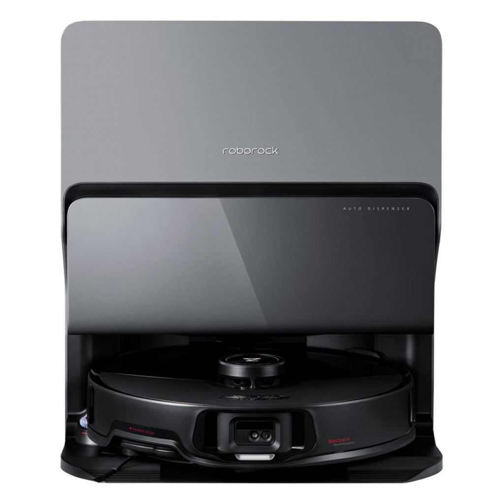 Прахосмукачка с моп Xiaomi Roborock S8 MaxV Ultra, 69W, 5200 mAh, Автоматична почистваща станция, Моп Черен