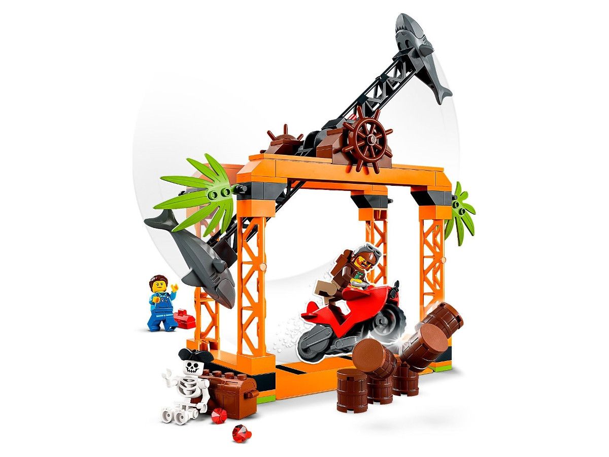 LEGO® City - Предизвикателство за каскадьор срещу акула 60342, 122 части