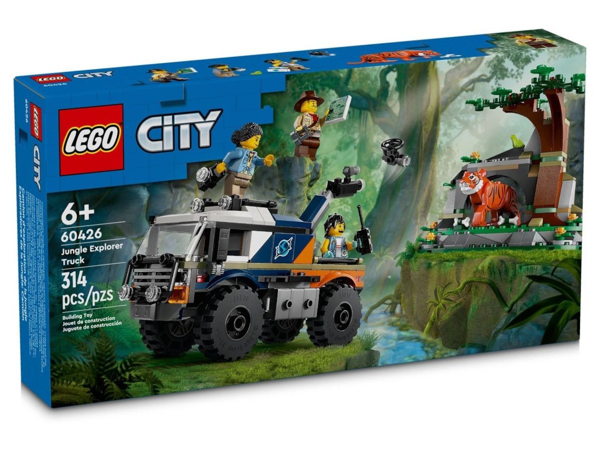 LEGO® City - Офроуд камион на изследователя на джунглата 60426, 314 части