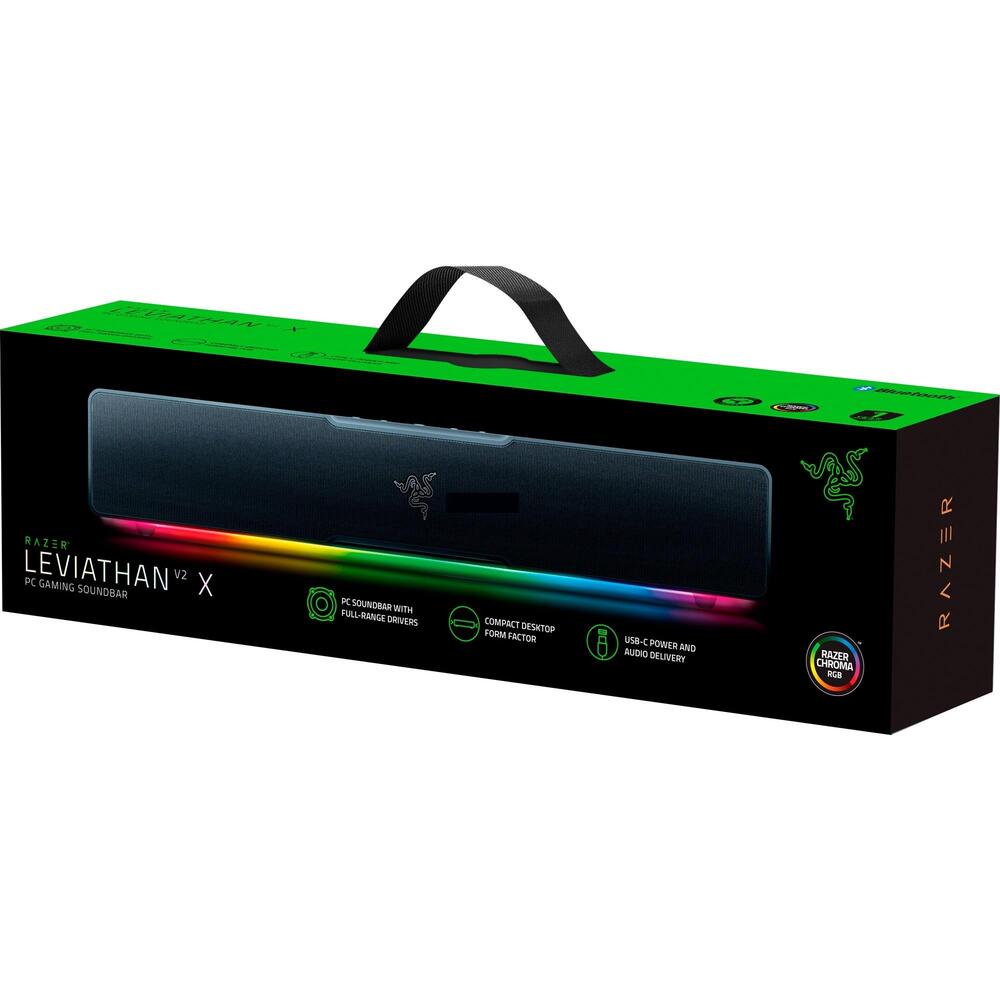 Саундбар Razer Leviathan V2 X, Bluetooth, Черен