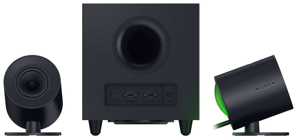 Тонколони Razer Nommo V2, Bluetooth/USB, Черен
