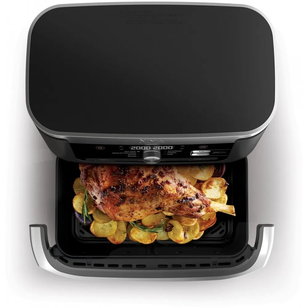 Фритюрник с горещ въздух Ninja AF500DE Foodi FlexDrawer, 2470W, 10.4 л, 7 програми, Черен