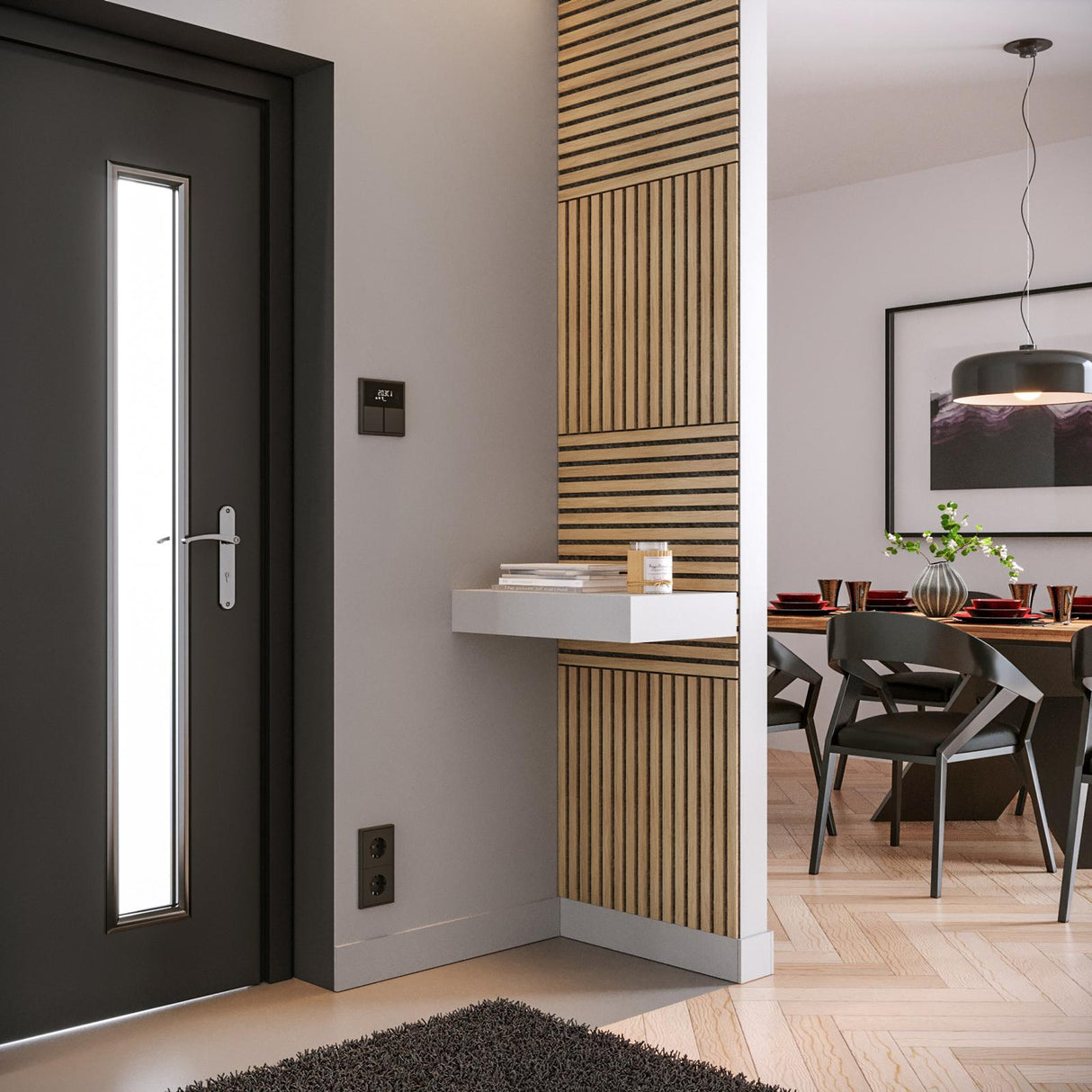 Акустичен декоративен стенен панел atmosphera Colva, MDF, 60x60 cm