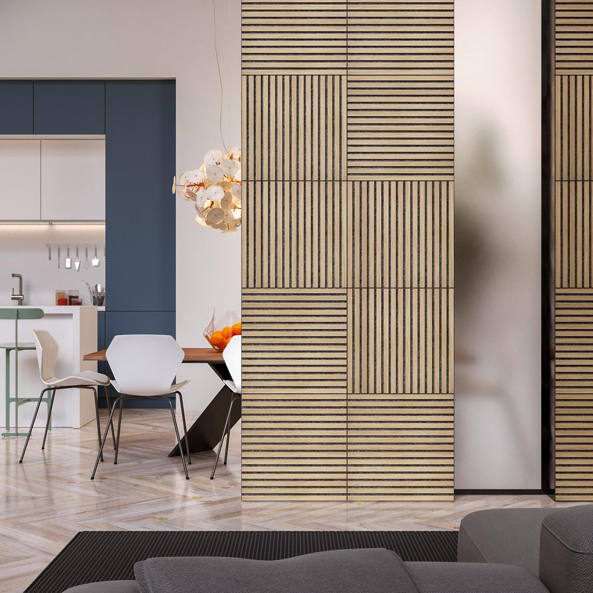 Акустичен декоративен стенен панел atmosphera Colva, MDF, 60x60 cm