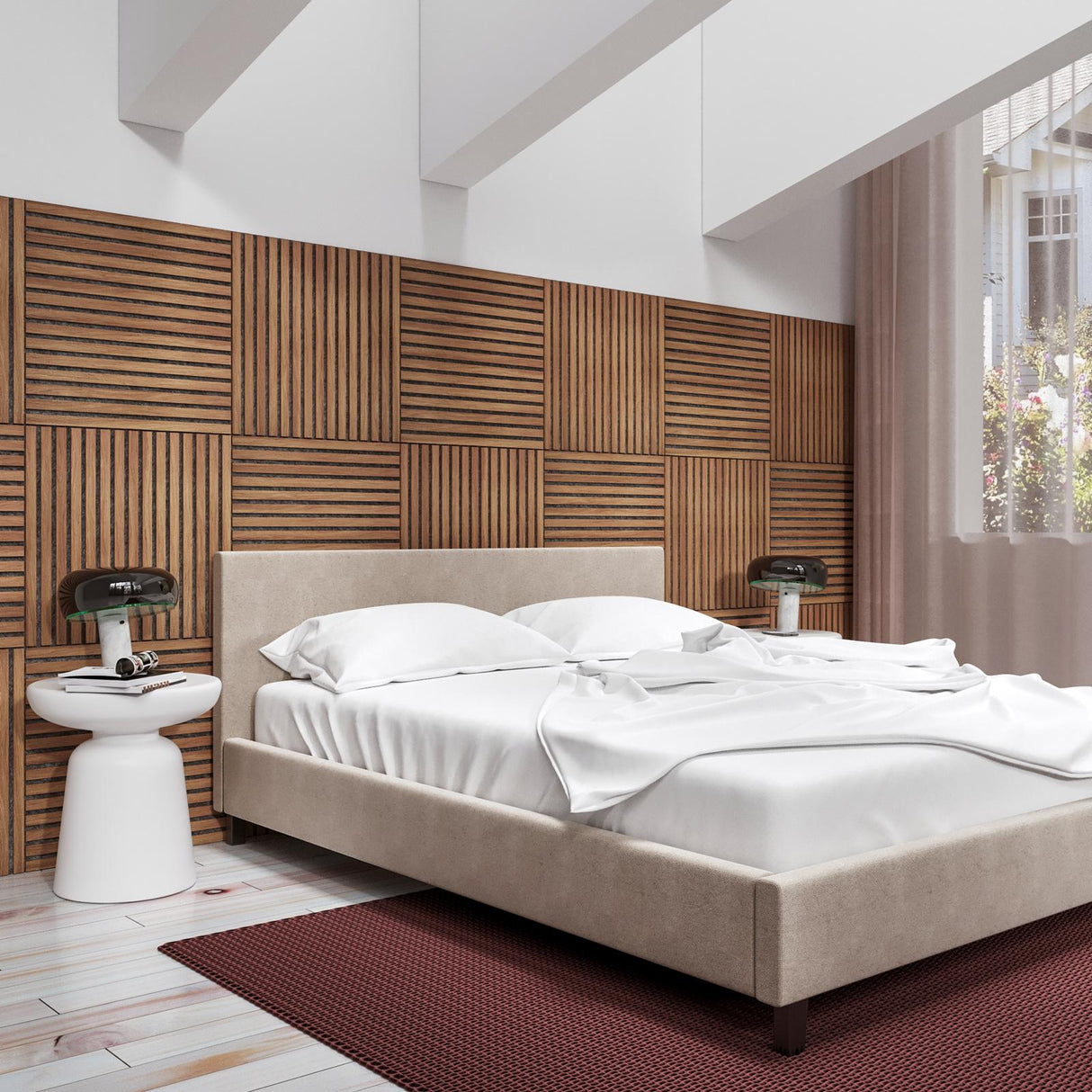 Акустичен декоративен стенен панел atmosphera Colva, MDF, 60x60 cm