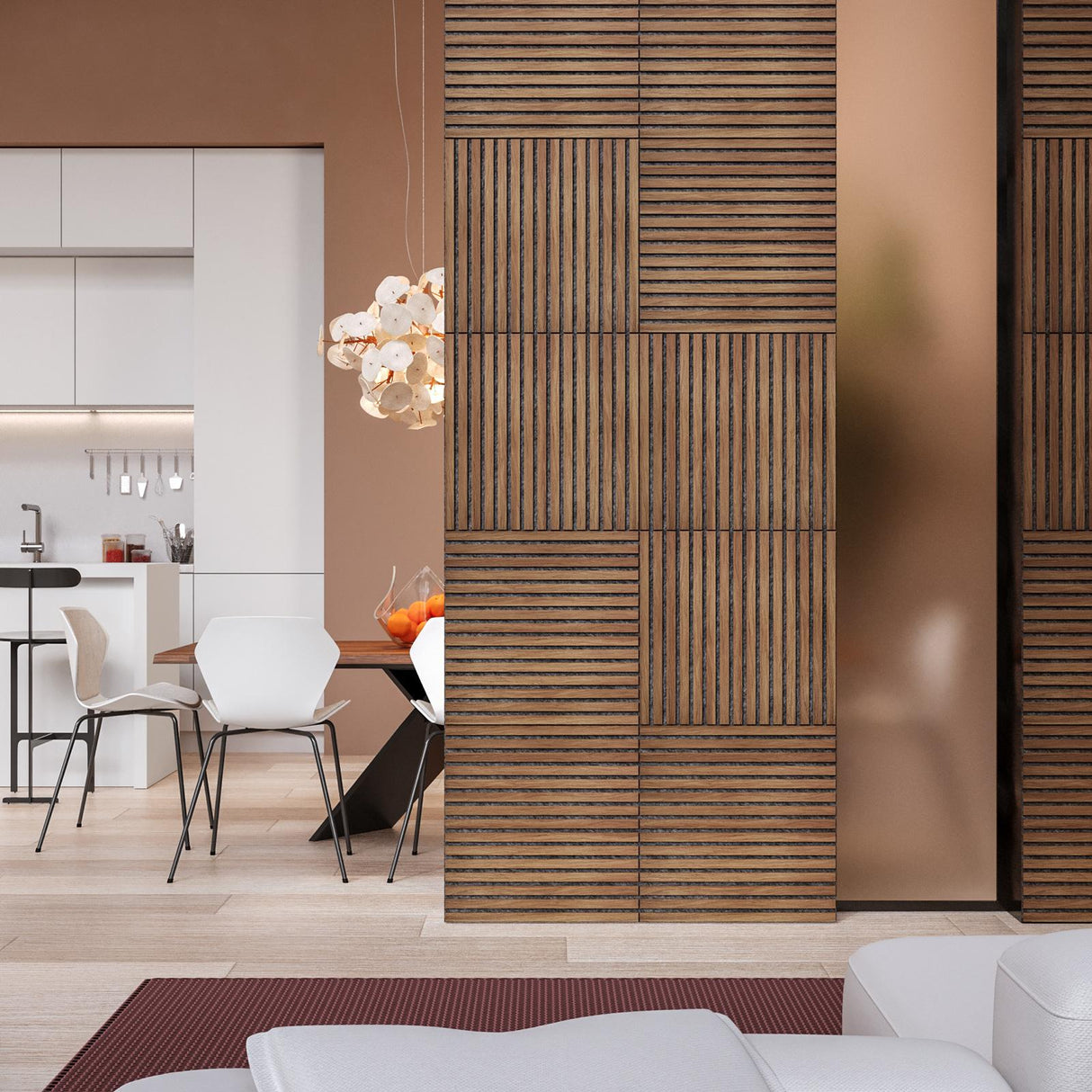 Акустичен декоративен стенен панел atmosphera Colva, MDF, 60x60 cm