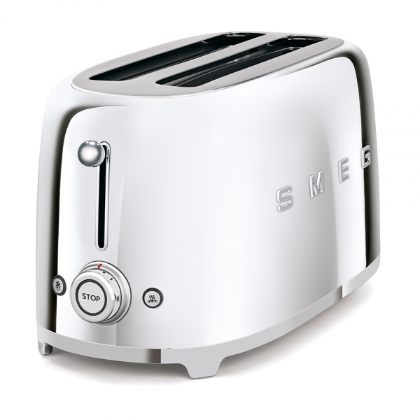 Тостер Smeg TSF02SSEU, 1500 W, 4 филии, Хром
