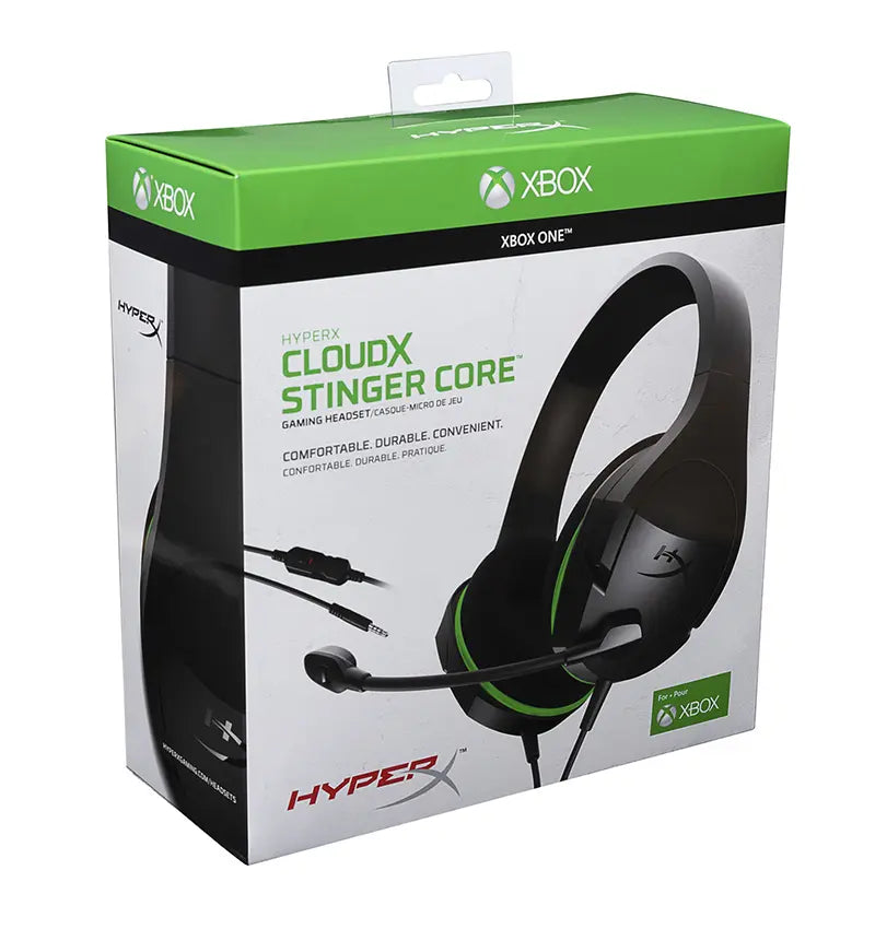 Слушалки Gaming HyperX CloudX Stinger Core, Съвместимост с PC/Xbox One/Xbox Series X|S, Черен/Зелен