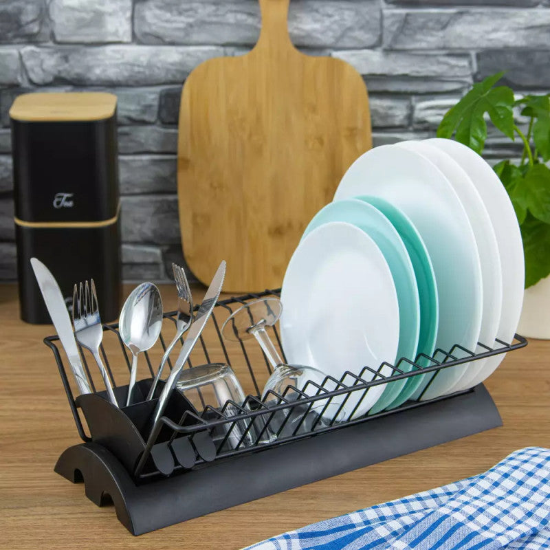 Сушилник за съдове KingHoff 1499, 41.5 x 25.5 x 11.5 см, Черен - изглед 2 - Homesector