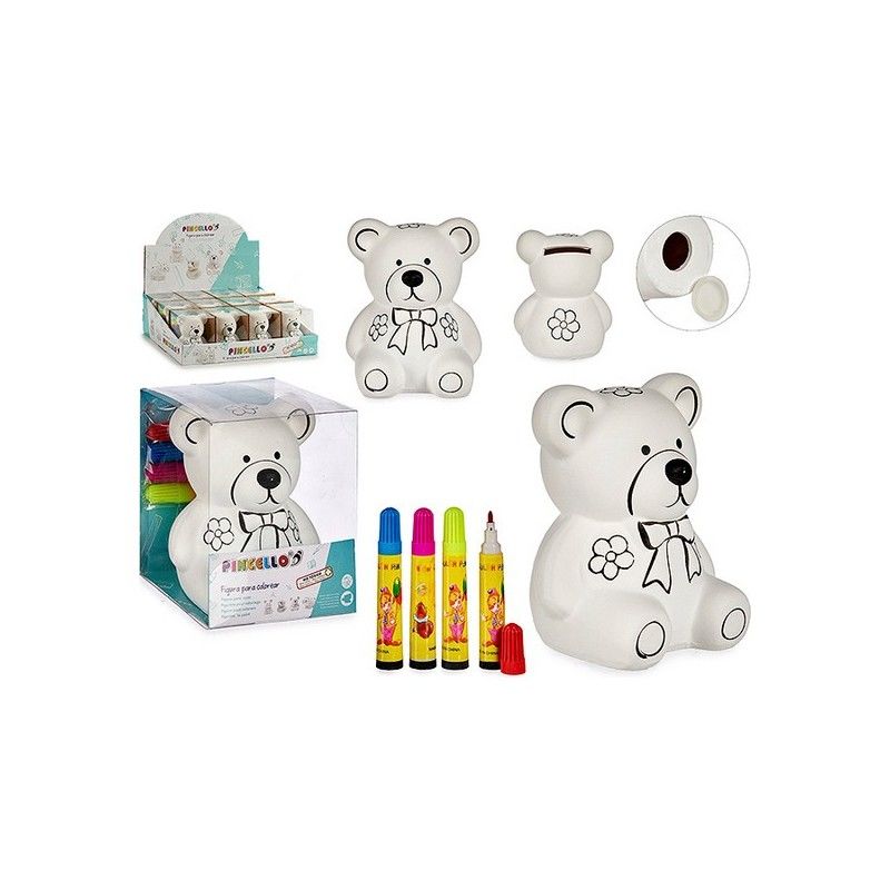 Керамична касичка PINCELLO Мече, 4 цвята