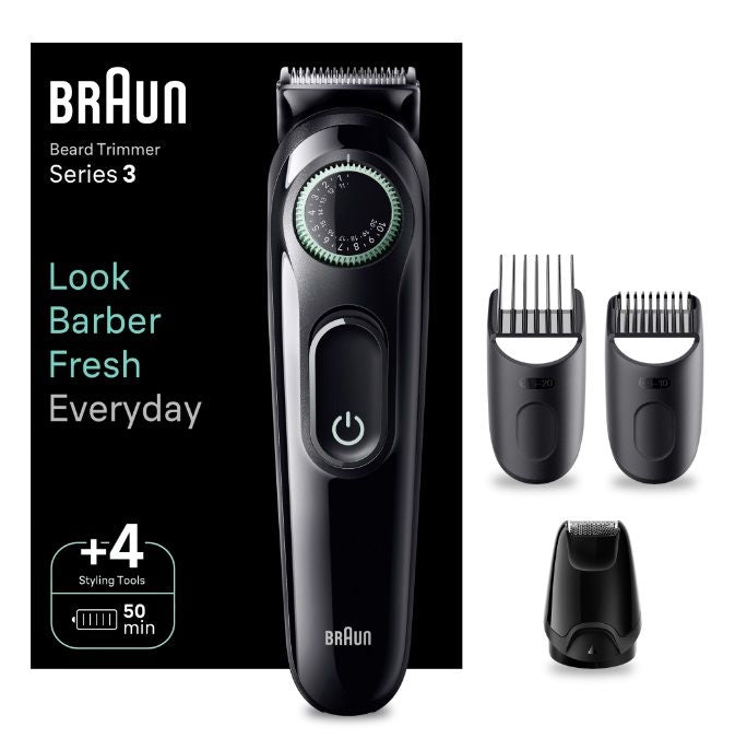 Тример за лице Braun Styler BT3421 Черен / Жизнено Зелен
