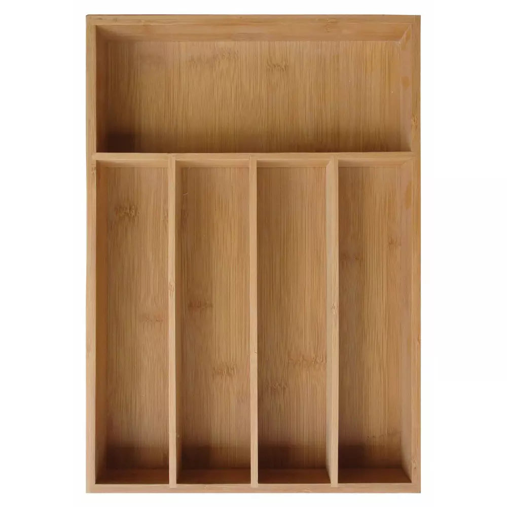 Разпределител за прибори Kinghoff 1222, Бамбук, 5 отделения