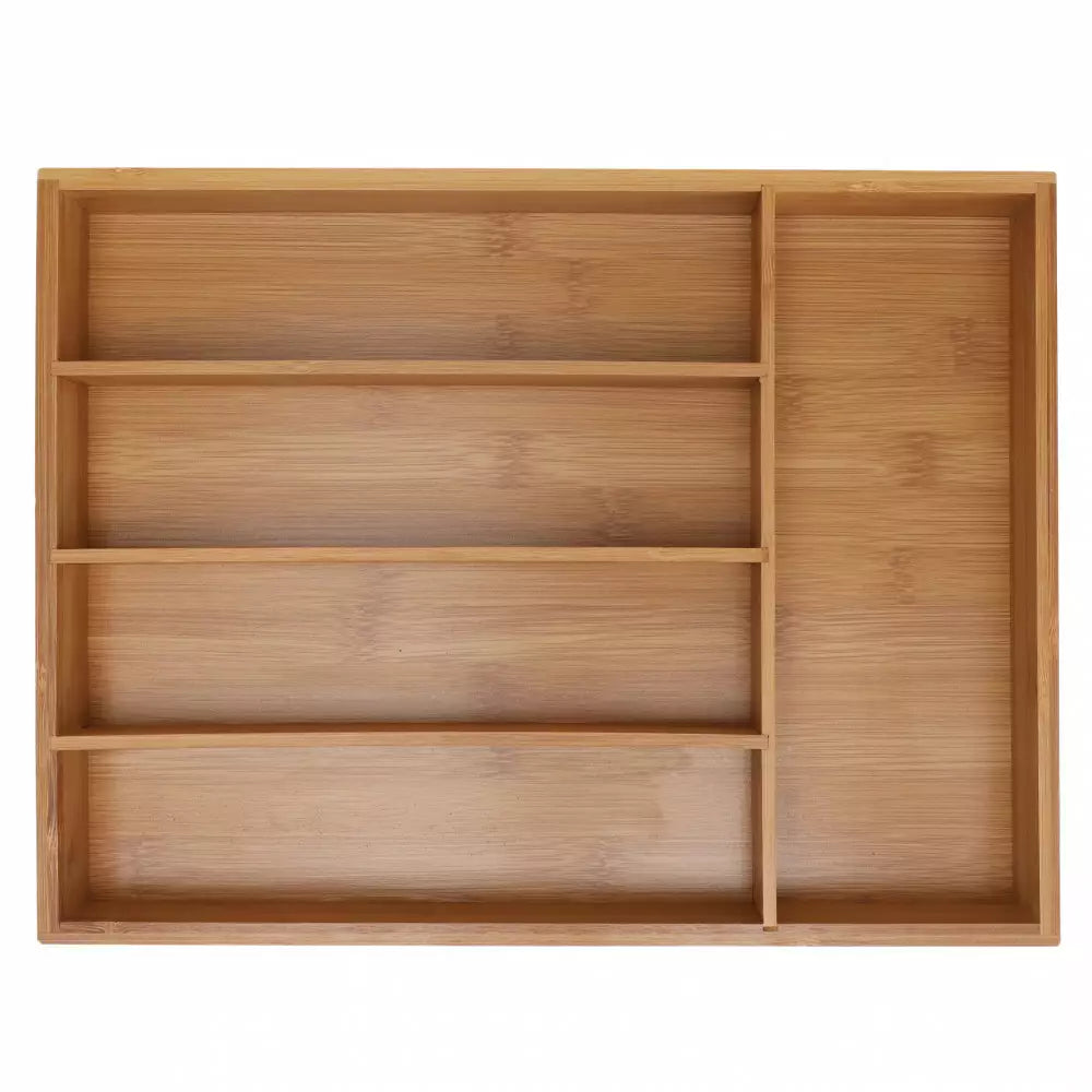 Разпределител за прибори Kinghoff 1222, Бамбук, 5 отделения