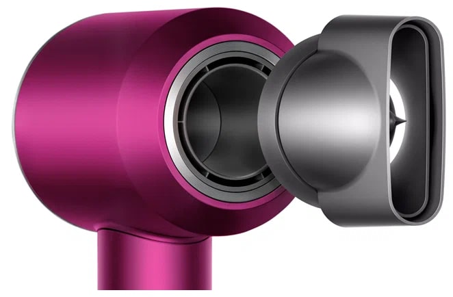 Сешоар Dyson Supersonic HD07 Iron/Fuchsia Edition, 1600W, Сив/Розов