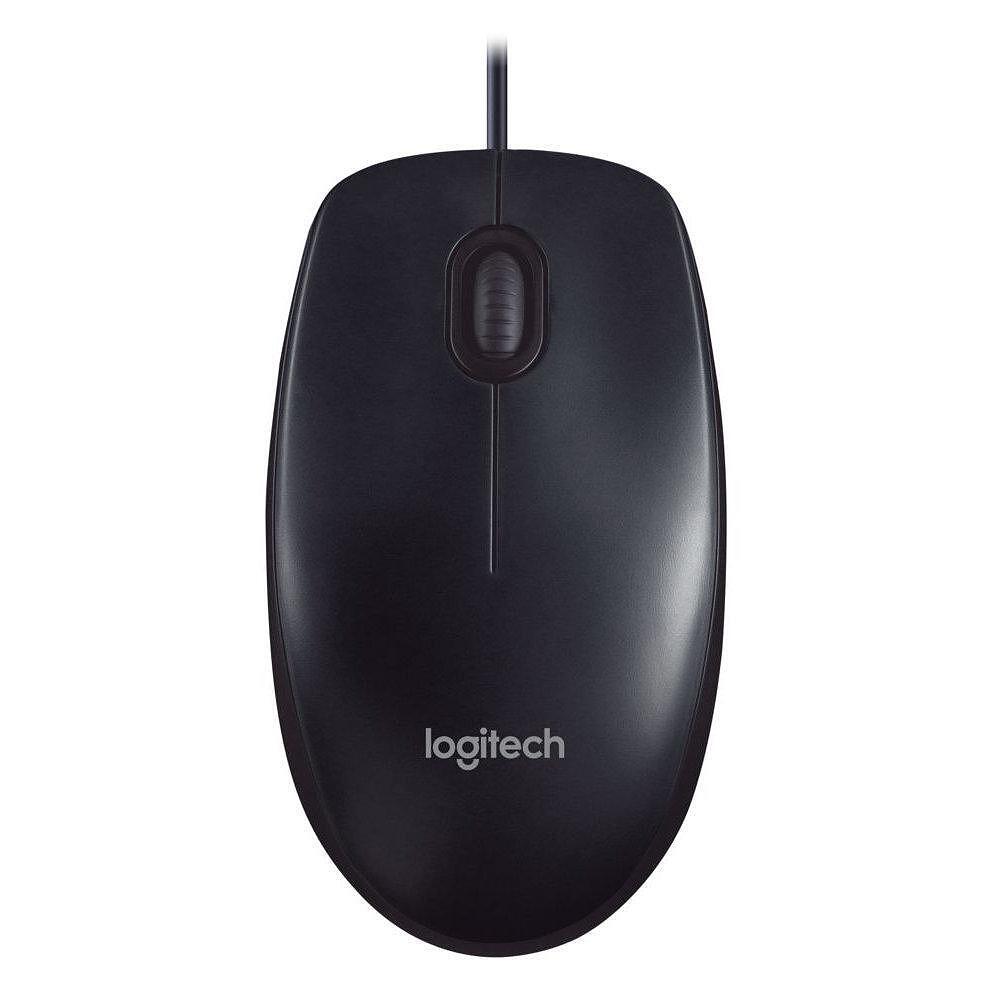Оптична мишка Logitech M90, USB, Черен