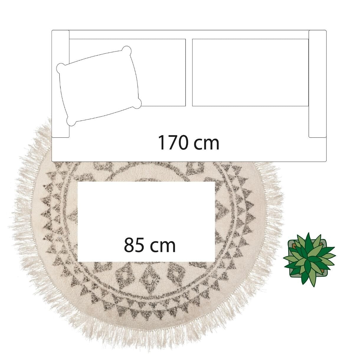 Килим atmosphera Living, 120 cm, Юта