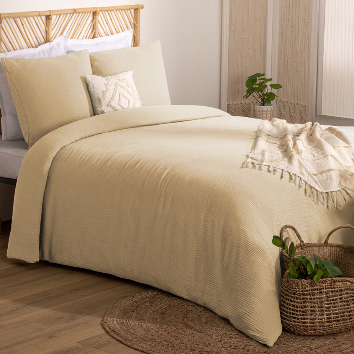 Спално бельо atmosphera Origines, 240x220 cm, Памук с ефект лен