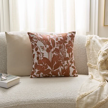 Декоративна възглавница atmosphera Samara, Теракота , 40×40 cm