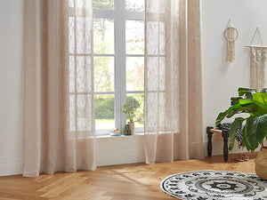 Alton sheer curtains 140 x 240 cm linen-coloured