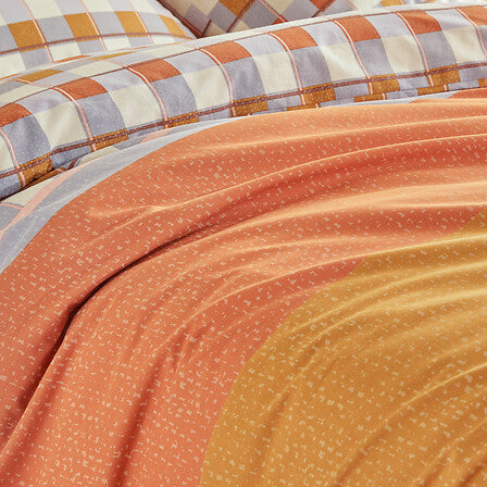 Спално бельо atmosphera Modern Checks, Теракота, 240×220 cm, Памук