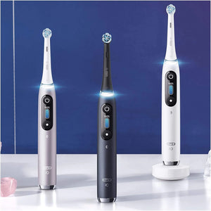 Electric toothbrush Braun Oral-B iO9 White Alabaster, Microvibration, OLED display, Fast charging, White