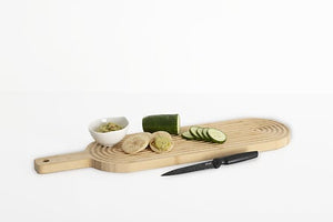 Oval cutting board 60 x 16 cm bamboo
