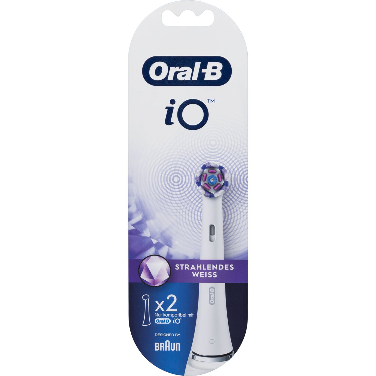 Electric toothbrush tip Oral-B Radiant White, 2 pcs