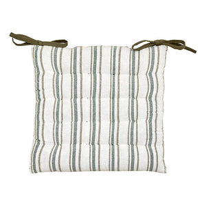 Възглавница за стол atmosphera Groove, Райе, Зелен, 38×38 cm