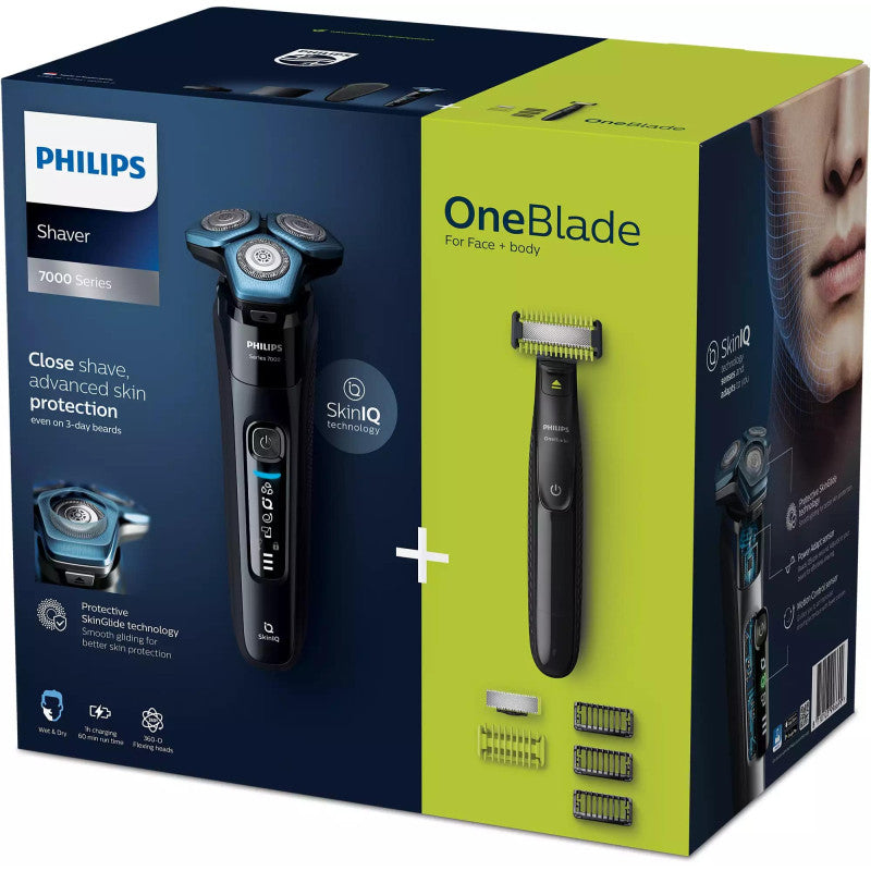 Самобръсначка Philips Series 7000 S7783/78, Акумулаторна, Сухо/мокро бръснене, Бързо зареждане